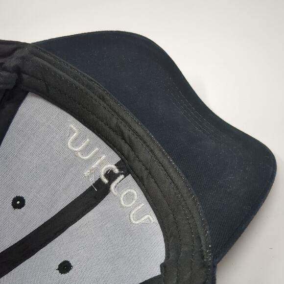 Micron Slideback Baseball Cap Black One Size Adjustable Embroidered Promo Shop - Picture 8 of 10